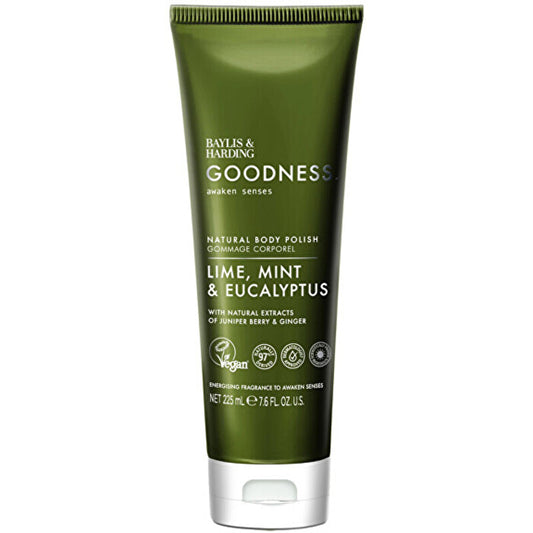 Baylis & Harding Goodness Awaken Body Peeling Limetka Máta & Eukalyptus - Tělový Peeling 225ml