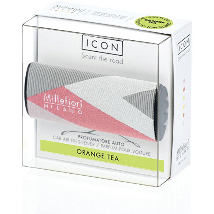 Millefiori Icon Textil Geometric Orange Tea - Vůně Do Auta