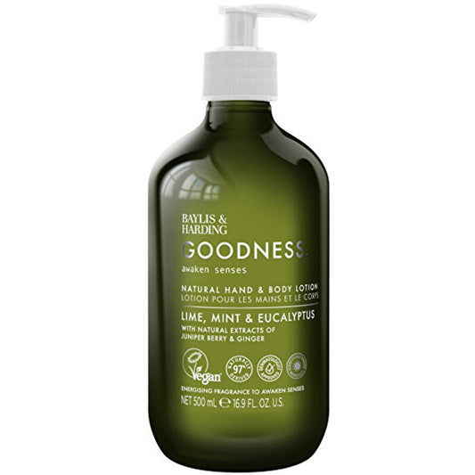 Baylis & Harding Goodness Awaken Body Milk ( Limetka Máta & Eukalyptus ) - Tělove Mleko 500ml