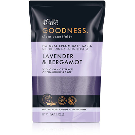 Baylis & Harding Goodness Sleep Levandule & Bergamot Bath Salts - Sůl Do Koupele 1000.0g