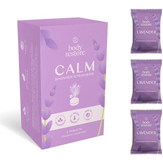 Body Restore Shower Steamers Set ( Levandule ) - Sada Aromatických Tablet Do Sprchy 6.0ks