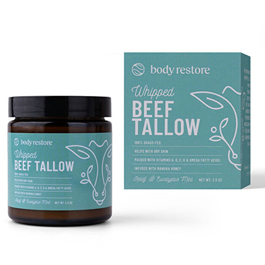 Body Restore Whipped Beef Tallow Body Cream ( Eukalyptus A Máta ) - Tělový Krem 71.0g