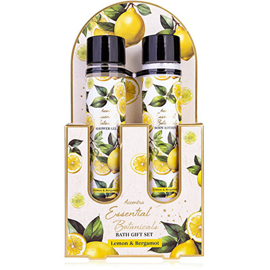 Accentra Lemon & Bergamot Essential Botanicals Body Care Set - Dárková Sada Ve Zkumavkách