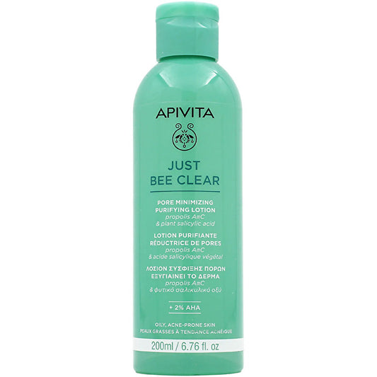 Apivita Just Bee Clear Pore Minimizing Purifying Lotion - Pleťová Voda Na Rozšířene Póry A černe Tečky 200ml
