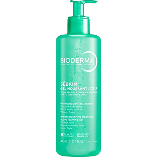 Bioderma Intense Purifying Cleansing Active Foaming Gel - Čisticí Pleťový Gel 400ml