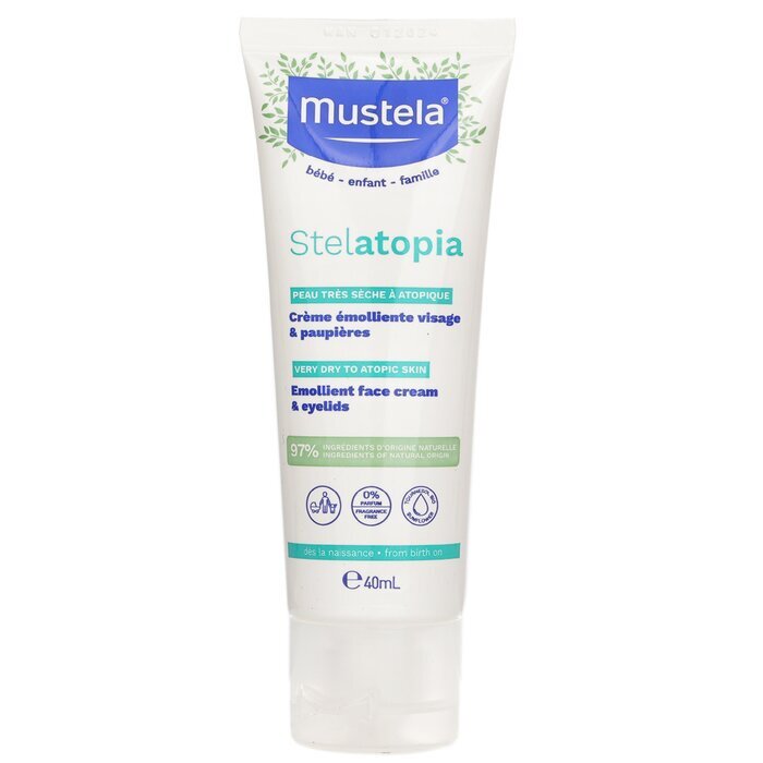 Mustela Stelatopia Emollient Cream For Face (Anti Redness Action) 40ml/1.35oz