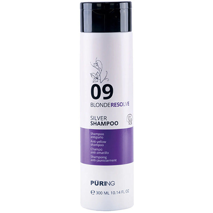 Puring 09 Blonderesolve Silver Shampoo - Neutralizační šampon Pro Blond šede A Odbarvene Vlasy 1000ml