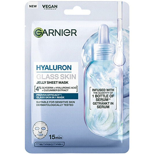 Garnier Hyaluron Glass Skin Jelly Sheet Mask - Textilní Maska 27.0g