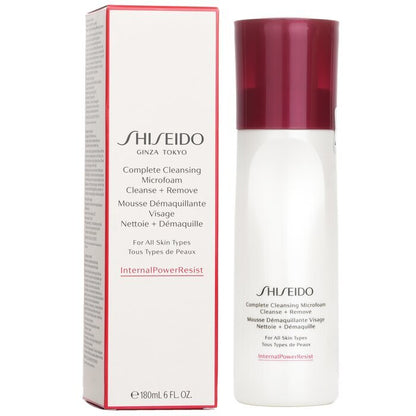 Shiseido InternalPowerResist Complete Cleansing Microfoam Cleanse + Remove - For All Skin Types 180ml/6oz