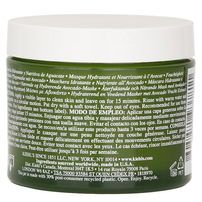 Kiehl's Avocado Nourishing Hydration Mask Smoothes And Softens Skin 100g