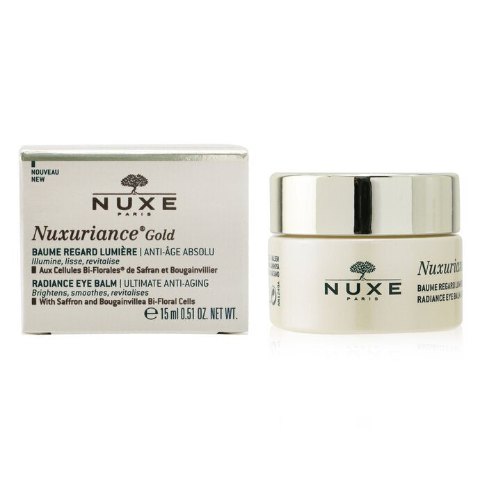Nuxe Nuxuriance Gold Radiance Eye Balm Ultimate Anti-aging Brightens Smoothes Revitalises 15ml