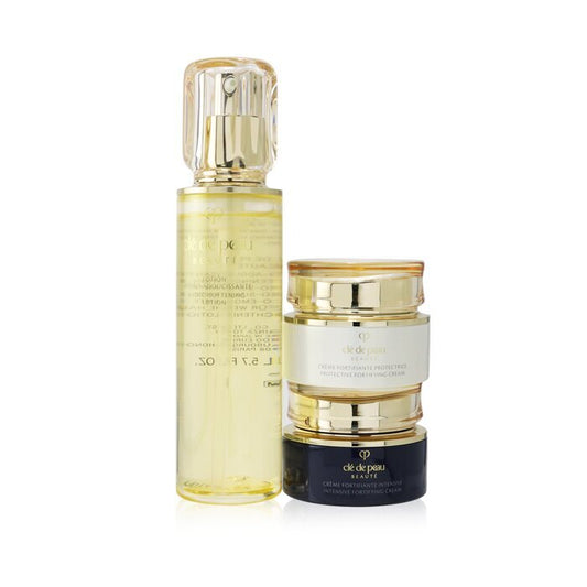 Cle De Peau Ultimate Daily Cream Care Set: Hydro-Softening Lotion N+ Protective Fortifying Cream N SPF 25+ Intensive Fortifying Cream N 3pcs