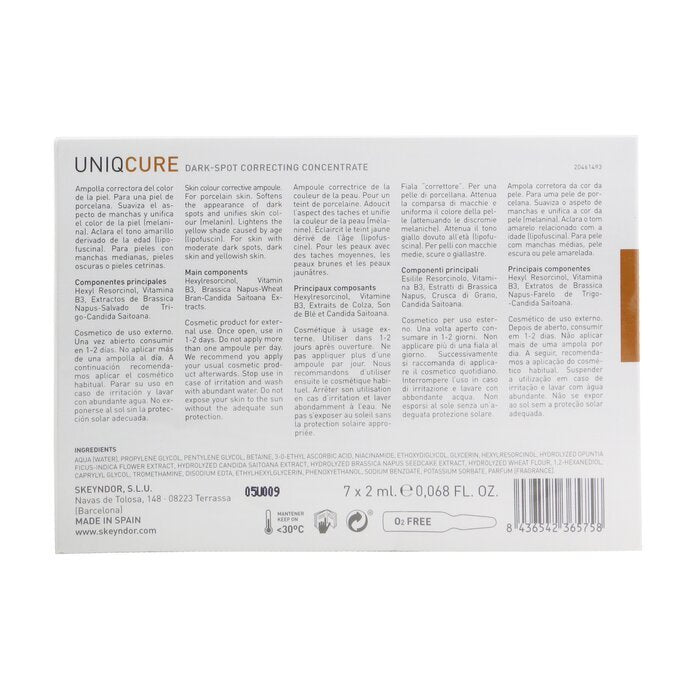 Skeyndor Uniqcure Dark-spot Correcting Concentrate Set 7x 2ml 14ml