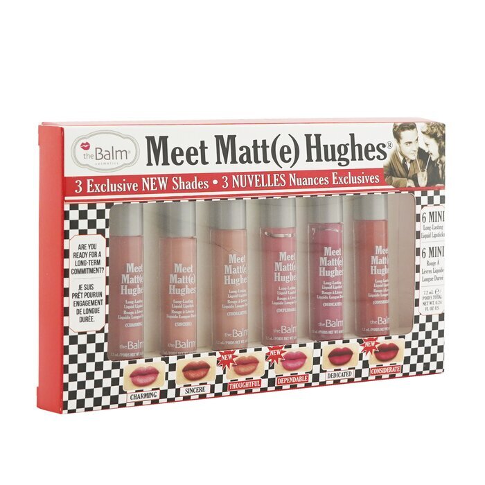 TheBalm Meet Matt(e) Hughes 6 Mini Long Lasting Liquid Lipsticks Kit - Vol. 14 6x1.2ml/0.04oz