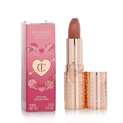 Charlotte Tilbury K.I.S.S.I.N.G Refillable Lipstick (Look Of Love Collection) - # Nude Romance (Peachy-Nude) 3.5g/0.12oz