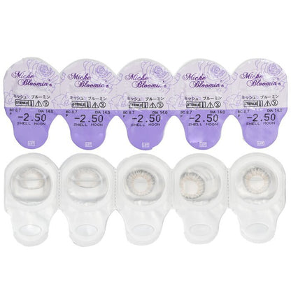 Miche Bloomin' Quarter Veil 1 Day Color Contact Lenses (106 Shell Moon) - - 2.50 10pcs
