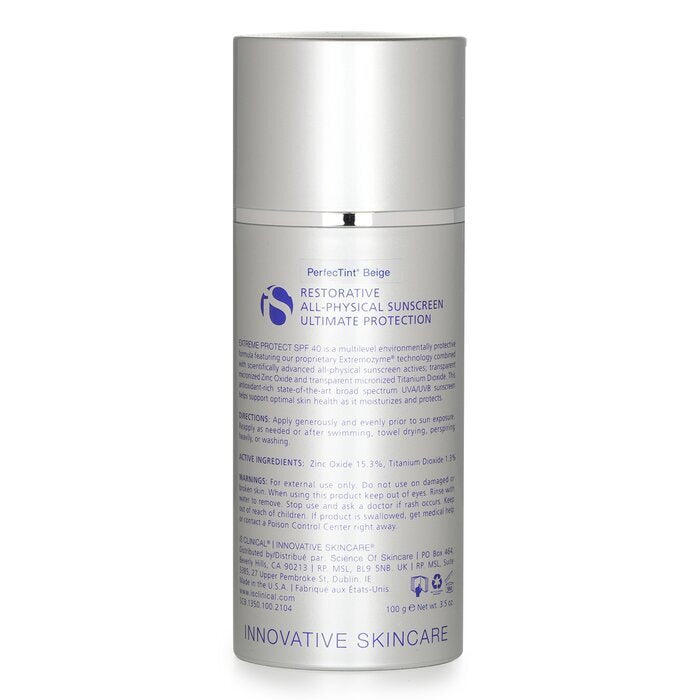IS Clinical Extreme Protect SPF 40 Perfectint Beige Sunscreen Creme 100g/3.5oz