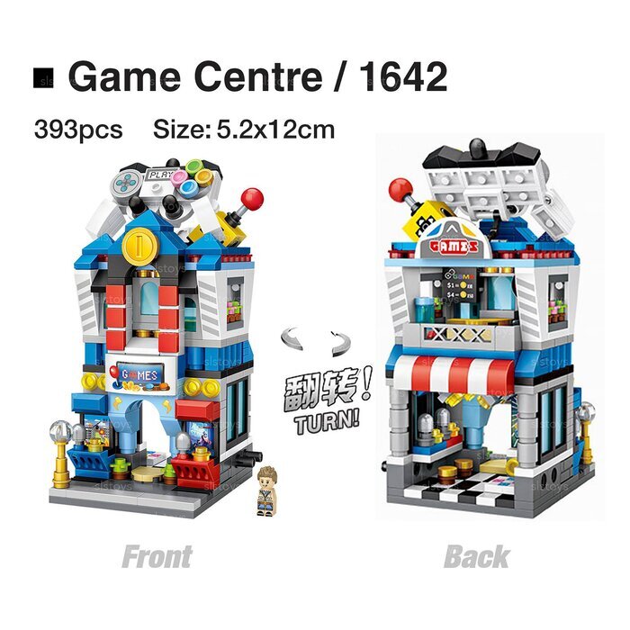 LOZ Street Series - Games Shop Building Bricks Set 19.5x16.5x4.5cm