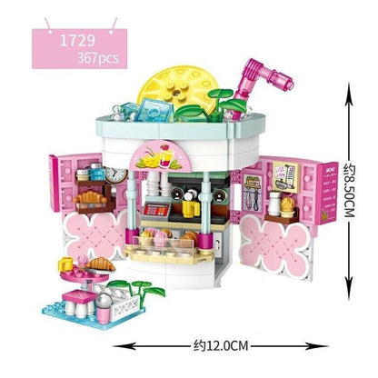 LOZ Dream Amusement Park Series - Beverage Shop Building Bricks Set 13.5 x 18 x 8cm