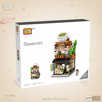 LOZ Street Series - Matcha Shop Building Bricks Set 16.5x12.5x8cm
