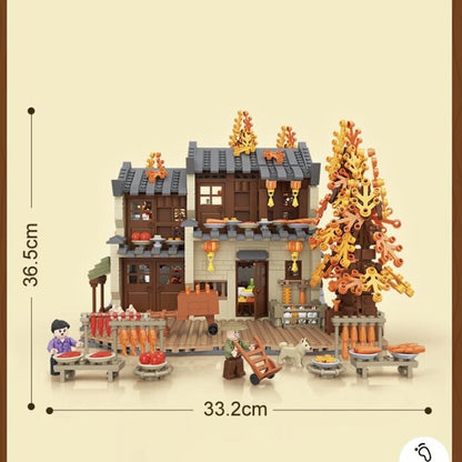 LOZ Ancient Building - Sun Autumn Building Bricks Set 40 x 28 x 9.5cm