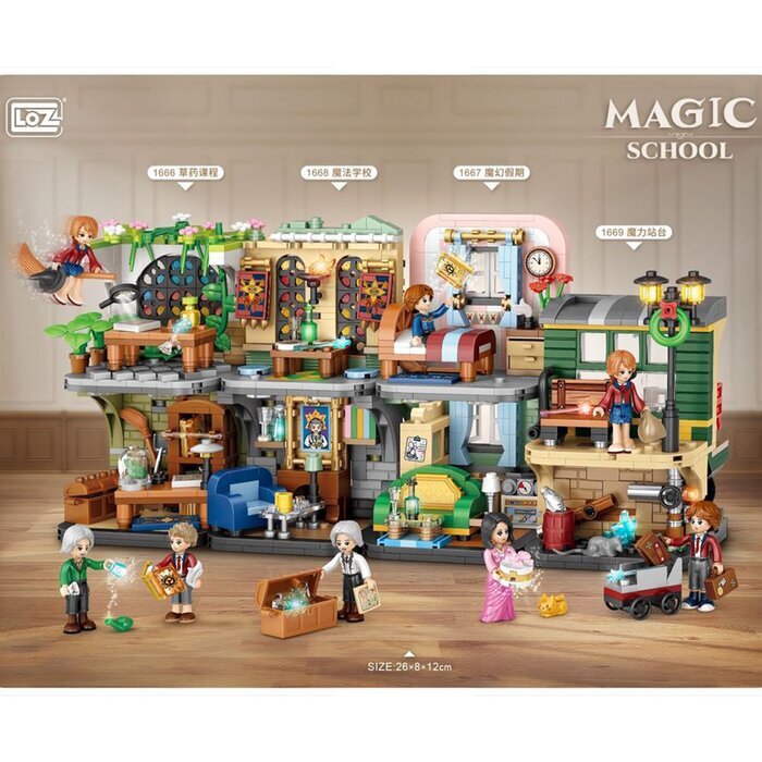LOZ Magic Academy Street Series - Herbal Hall Building Bricks Set 16.5x12.5x8cm
