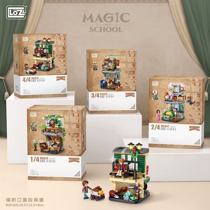 LOZ Magic Academy Street Series - Magic Platform Building Bricks Set 16.5x12.5x8cm