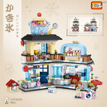 LOZ Mini Blocks - Japanese Shaved Ice Shop Building Bricks Set 15 x 20 x 8cm