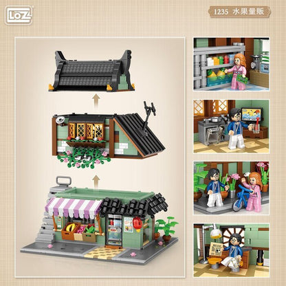 LOZ Ideas Mini Block - Fruit Shop Building Bricks Set 31 x 23 x 9 cm