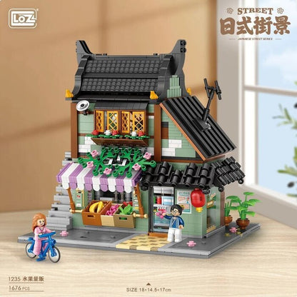 LOZ Ideas Mini Block - Fruit Shop Building Bricks Set 31 x 23 x 9 cm
