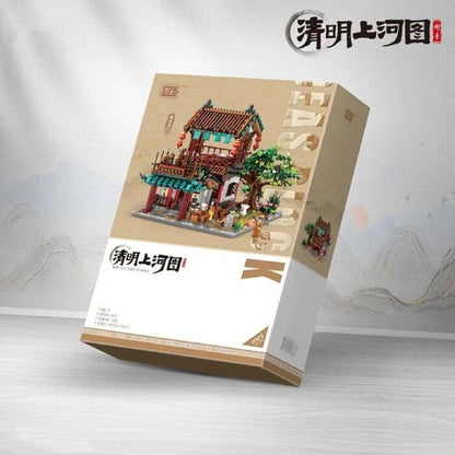 LOZ Mini Blocks - Qingming Shanghe Map - Sun Yangzheng Building Bricks Set 40 x 28 x 9.5cm