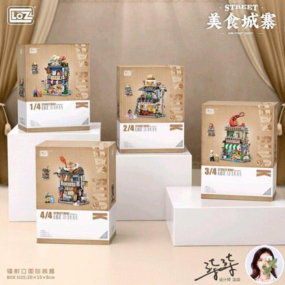 LOZ Mini Block - Granny's Snack Bar Building Bricks Set 20 x 15 x 8cm