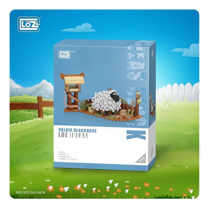 LOZ Mini Blocks Farm Series - Little Sheep Building Bricks Set 20 x 15 x 8cm