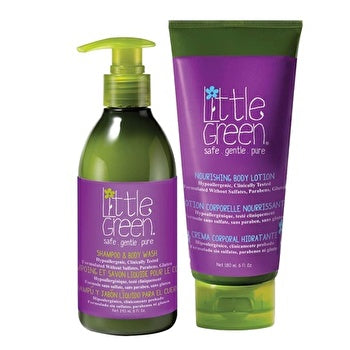 Little Green Kids Bathtime Essentials - Gift Set With A Fruity Scent For Children