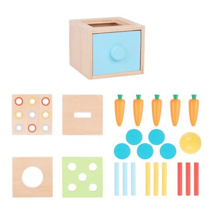 Tooky Toy Co 4 In 1 Educational Box 15x15x12cm