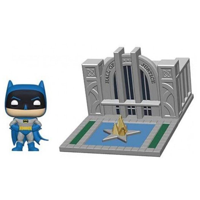 Funko POP Towns: Batman 80th - Hall of Justice w/Batman Toy Figures 21x26x15cm
