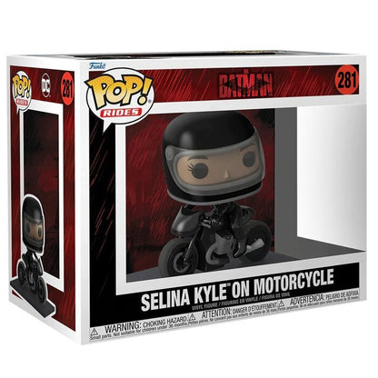 Funko POP! Ride DLX: The Batman- Selina Kyle On Motorcycle Toy Figures 23x33x16cm