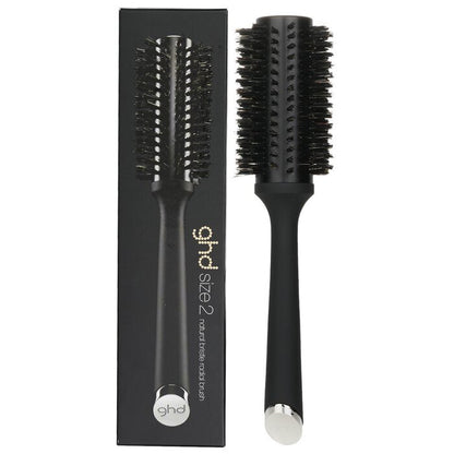 GHD Natural Bristle Radial Brush Size 2 (35mm Barrel) Hair Brushes - # Black 1pc