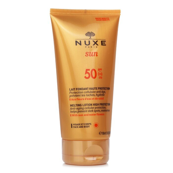 Nuxe Sun Melting Lotion High Protection Spf50 Face 150ml