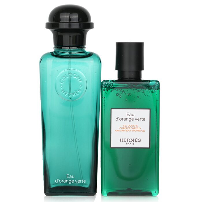 Hermes Eau D'orange Verte Unisex Set Eau De Cologne 100ml & Hair & Sg 80ml