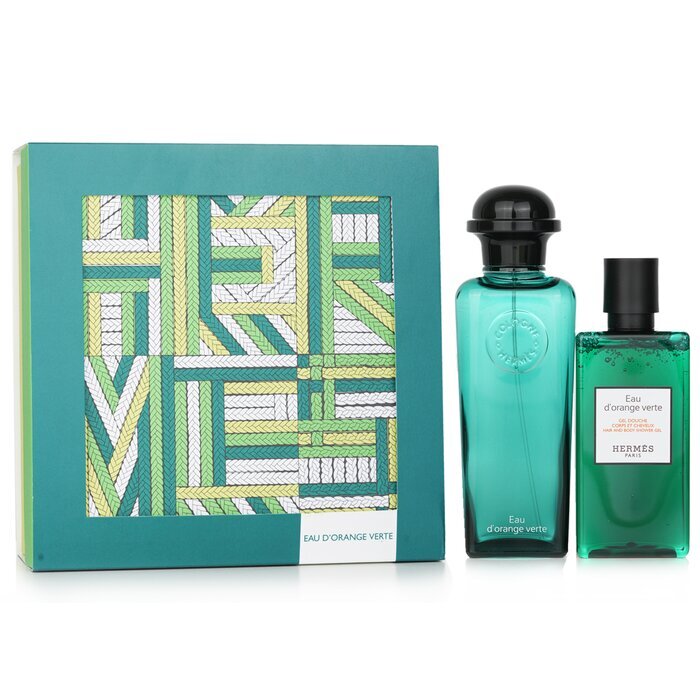 Hermes Eau D'orange Verte Unisex Set Eau De Cologne 100ml & Hair & Sg 80ml
