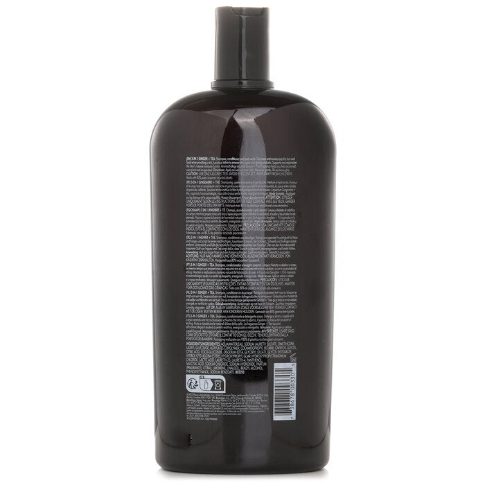 American Crew 3-in-1 Ginger + Tea Shampoo, Conditoner And Body Wash 1000ml/33.8oz