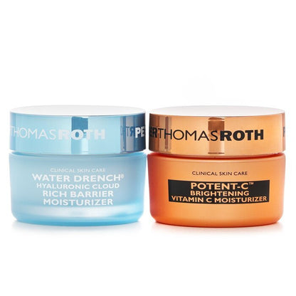 Peter Thomas Roth Day & Night Moisture Must Haves Kit: Porent C Vitamin C Moisturizer 20ml+Water Drerch Rich Barrier Moisturizer 20ml 2pcs