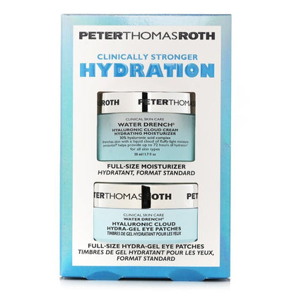 Peter Thomas Roth Clinically Stronger Hydration Full Size 2 Piece Kit: Water Dranch Hydrating Moisturizer 50ml + Hydra Gel Eye Patches 30pairs 2pcs