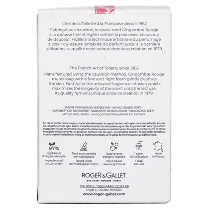 Roger & Gallet Gingembre Rouge Wellbeing Soaps Box 100gx3