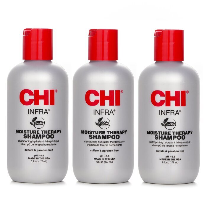 CHI 【Super Saver Pack】Infra Moisture Therapy Shampoo x3 177ml/6oz x3