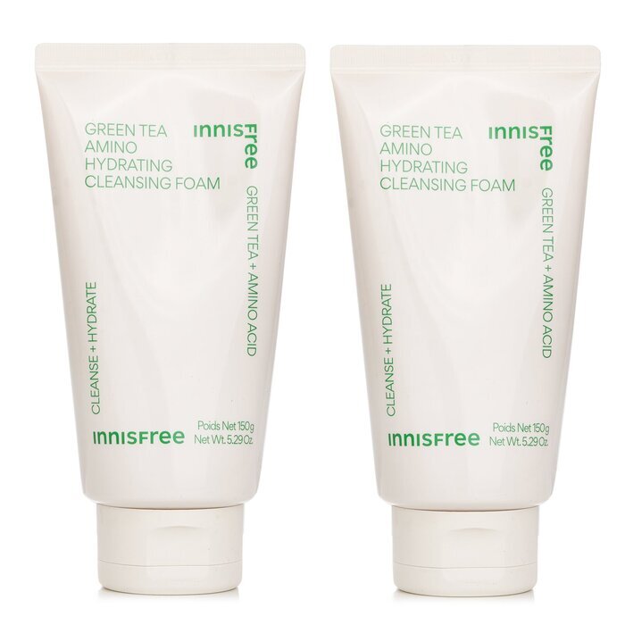 Innisfree ���1+1 Set���Green Tea Hydrating Amino Acid Cleansing Foam 150g/5.29oz x2