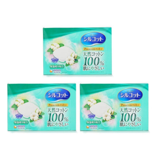 Unicharm ���Super Saver Pack���Silcot Moisturizing Soft Cotton Pads 66pcs x3