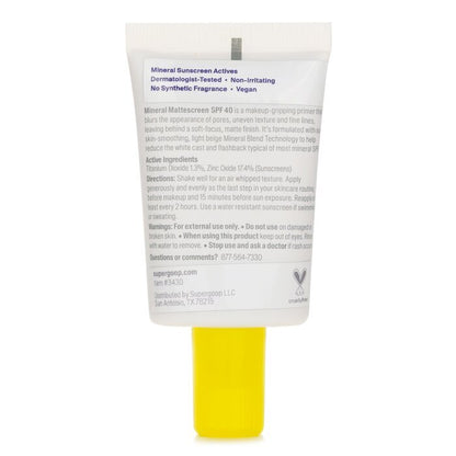 Supergoop Mineral Mattescreen SPF 40 20ml