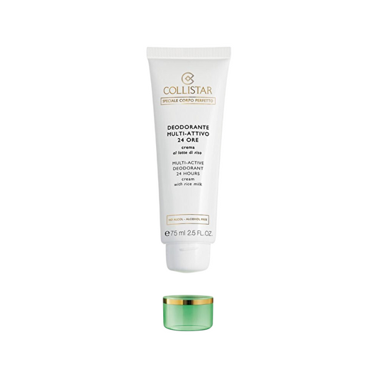 Collistar Multi-active Deodorant 24 Hours Cream Alcohol Free - With Rice Milk 75ml